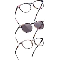 LifeArt Blue Light Blocking Glasses&Bifocal Reading Glasses&UV400 Full Reading Sunglasses,3 Pairs/Pack