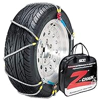 SCC Z-571 Z-Chain Extreme Performance Cable Tire Traction Chain - Set of 2