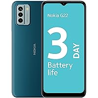 Nokia G22 6.52” HD+ Dual SIM Smartphone, Android 12, 50MP AI camera, 3-Day 5050 mAh Battery, QuickFix repairability, 2 years OS upgrades, 3 years monthly security updates, 3-year warranty - Blue