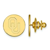 14k Yellow Gold Logoart University Of Oklahoma Tie Tac
