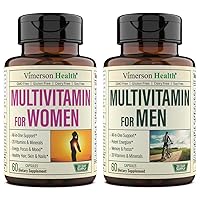 Multivitamin Multimineral Supplement for Men + Women 2-Bottle Bundle. Healthy Immune Response, Strong Joints and Bones, Eye Health, Digestive System Support, Antioxidant Properties