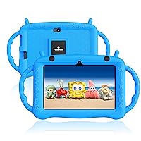 Kids Tablet 7 inch, Android 12 OS, Tablet for Kids,2GB+32GB ROM, Games, Wi-Fi, Parental Control, Dual Cameras, Tablet Silicone Case, Gift for Boys