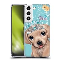 Officially Licensed Animal Club International Golden Retriever Royal Faces Soft Gel Case Compatible with Samsung Galaxy S22 5G