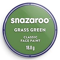 Snazaroo Classic Face and Body Paint, 18.8g (0.66-oz) Pot, Grass Green