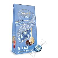Lindt LINDOR Stracciatella White Chocolate Truffles, Chocolates with Smooth, Melting Truffle Center, Great for gift giving, 5.1 oz. Bag (6 Pack)