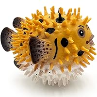 Gemini&Genius Pufferfish Toy, Realistic Puffer Fish Action Figure, Real Blowfish Toy, Educational Gift, Display and Play Toy, DIY Craft Decor, Swimming or Bath Toy for Kids