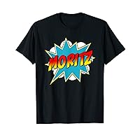 Mens Mens Moritz Name Superhero Comic Book T-Shirt