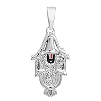 MOONEYE 925 Sterling Silver Traditional Religious Tirupati Balaji Pendant Jewelry