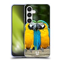 Head Case Designs Colourful Macaw Parrot Couple Famous Animals Soft Gel Case Compatible with Samsung Galaxy S24 5G