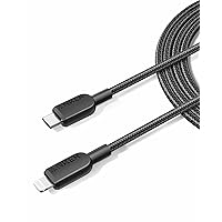 Anker iPhone Fast Charging Cable,2pack-6ft,310 USB-C to Lightning Braided Cable, MFi Certified, Cable for iPhone 14 Plus 14 14 Pro Max 13 13 Pro iPhone 12 (Black, Charger Not Included)