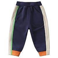 Toddler Boys Thin Elastic Waist Sport Jogger Pants Kids Athletic Casual Cuffed Pull On Outwear Sweatpants