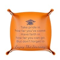 2024 Graduation Gifts for Her Him Class of 2024 High School Graduation Gifts for Women Men Seniors Elementary College Graduation Gifts 2024 High School Girl Boy Son Daughter Graduation Leather Tray