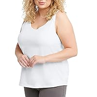 Hanes Originals Top, Cotton Tanks for Women, Relaxed Fit, Sleeveless, Plus