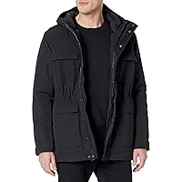 Amazon Essentials Men's Relaxed-Fit Water Repellent Recycled Polyester Hooded Parka (Previously Amazon Aware)