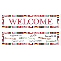 International Welcome Banners (asstd designs) Party Accessory (1 count) (2/Pkg)