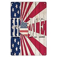 Decorative Metal Tin Sign Home oregon Home Decor Tin Signs for Entryway Home Terrace Fourth of July Party Supplies Art Poster Gift for Bedroom 8x12in