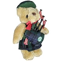I LUV LTD Musical Teddy Bear Campbell Clan Tartan Scottish Gift, Made in Scotland