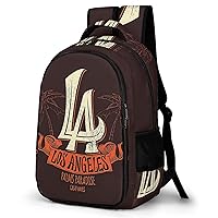 I Love Los Angeles City Laptop Backpack Multiple Compartments Travel Backpack Casual Shoulder Bag Fashion Computer Bag for Work Shopping