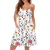 Womens Summer Dresses 2024 Trendy Mini Casual Bodycon Dress Beach Sundress Sleeveless Spaghetti Straps Wrap Dress
