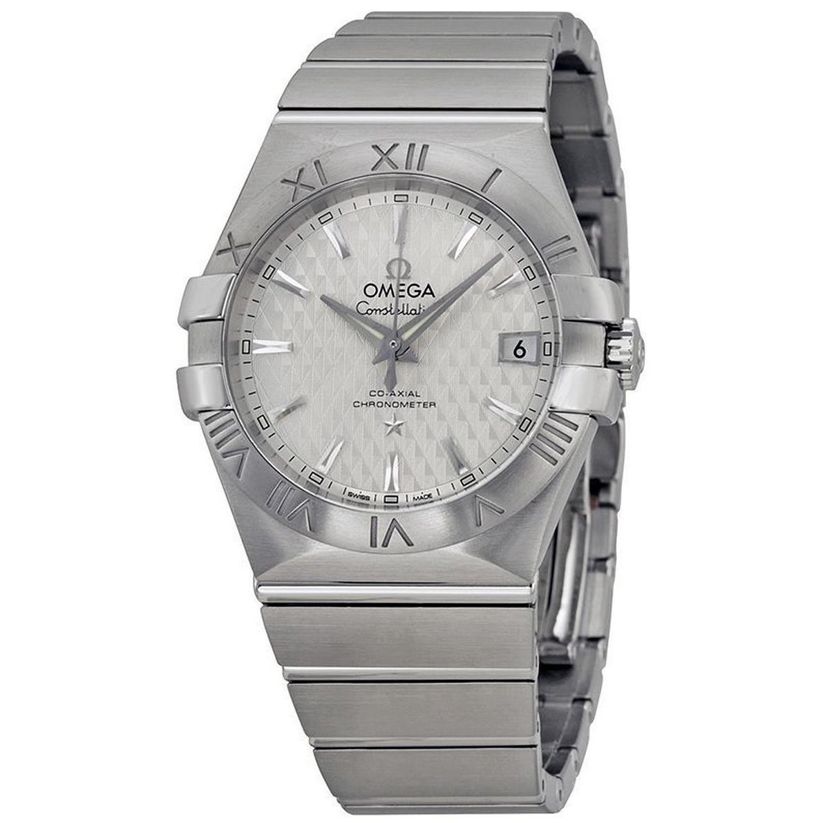 Omega Men's Constellation Swiss-Automatic Watch with Stainless-Steel Strap, Silver, 15 (Model: 12310352002002)