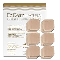 Epi-Tabs - 1.25 x 1.25 in - (30) (Natural Squares) Silicone Scar Sheets from Biodermis …