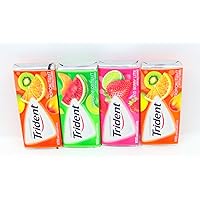 Trident Fruit Variety 4 (14 Stick) Pack - Tropical Twist, Watermelon Twist & Island Berry Lime BUNDLED!