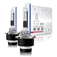 Sinoparcel D2R Xenon HID Headlight Bulbs - 8000K 35W Low Beam 85126UB 66250 85126WX,etc Replacement Lights - 2Yr WTY - Pack of 2