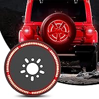 Nilight Spare Tire Brake Light Wheel Light 3rd Third Brake Light for 2018 2019 2020 2021 2022 2023 Jeep Wrangler JK JKU JL JLU, 2 Years Warranty
