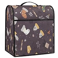 Christmas Pattern 27 Coffee Maker Dust Cover Mixer Cover with Pockets and Top Handle Toaster Covers Bread Machine Covers for Kitchen Cafe Bar Home Decor