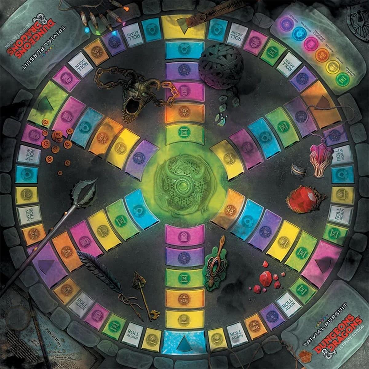 Trivial Pursuit: Dungeons & Dragons Ultimate Edition | Collectible Trivia Board Game Featuring 6 Monster Movers and 1800 Questions Across 6 Categories | Officially-Licensed D&D Game & Merchandise