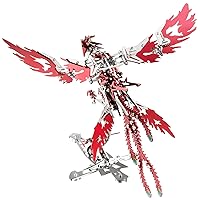 OreilleStar 3D Metal Puzzles for Adults Model Kits: DIY Assembly Mechanical Phoenix Bird Stainless Steel Animal Building Block Birthday Gifts Toy for Men Women