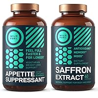 WILD FUEL Appetite Suppressant and Saffron Extract Capsules Bundle