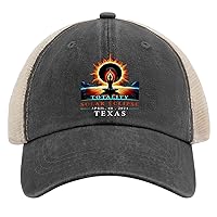 American Total Solar Eclipse April 8 2024 4 Caps Sports Hat AllBlack Womens Hats Gifts for Her Workout Hat
