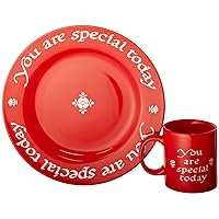 You are Special Today Plate and Mug Set, Red