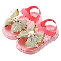 Toddler Boys Summer Open Toe Sandals Solid Color Bowknot Sandals Children Casual Shoes Toddlers Beachwear