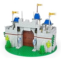 Medieval Knight Castle Building Blocks Set, Compatible with Lego Medieval Town Castle, with 12 Knights Figures, for Adult and Children Ages 6+
