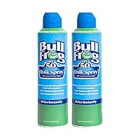 Bullfrog Quik Spray Sunscreen SPF 50 | Oxybenzone & Octinoxate Free | Broad Spectrum Moisturizing UVA/UVB, 2 pack