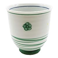Nippon Pottery 47364050 Teacups, Green, 8.1 fl oz (230 ml), Nishiki Line Small Flowers Set, Large, Pack of 5