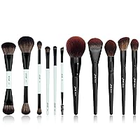Jessup Double Sided Makeup Brushes Set T501 Bundled with Face Makeup Brushes Set T273