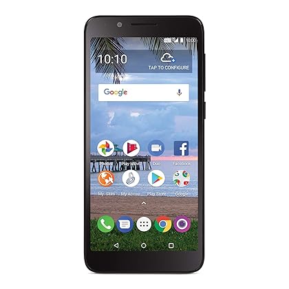 Total Wireless Carrier-Locked TCL LX 4G LTE Prepaid Smartphone - Black - 16GB - Sim Card Included - CDMA