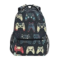 Video Game Backpack for School Elementary,Kid Bookbag Gamepad Toddler Backpack Kid Back to School Gift,4