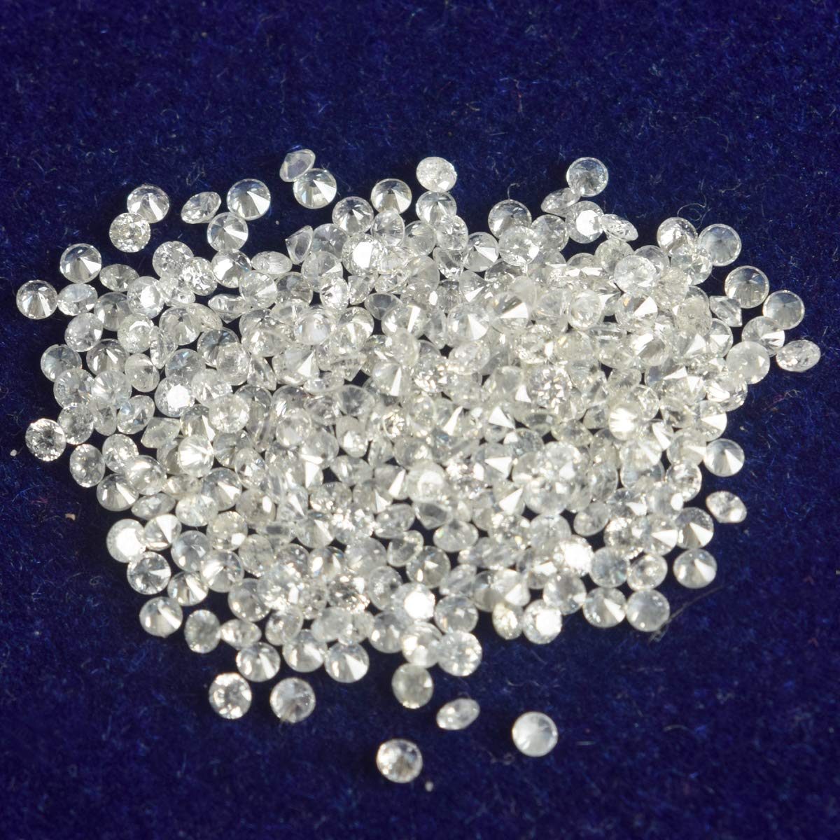 GEMHUB Natural Loose Diamonds Round Shape GH White Color SI Clarity 0.50 to 1.3 MM 50 Pcs Lot