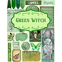 Green Witch for Junk Journals and Scrapbooking: | Green Ephemera Collection: +360 elements | One-Sided Decorative Paper | Perfect for Card Making, Collage, Paper Crafting |