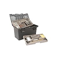 Allen Company Universal Gun Cleaning Kit & Tool Box - Rifle, Shotgun & Handgun Gun Cleaner Kit - 66-Piece - Gun Accessories for Men and Women - Cleaning Kit Gun Case - Black/Gray