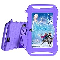 Kids Tablet 7inch Tablet for Kids Android 11 Parental Control Children Learning Tablet with Shockproof Kickstand Case, 2.4GHz WiFi , FM , Dual Cameras , Bluetooth ,Tableta with Kids YouTube (Purple)