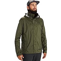 MARMOT Men's Precip Eco Jacket | Lightweight, Waterproof Jacket for Men, Ideal for Hiking, Jogging, and Camping, 100% Recycled, Nori, X-Large