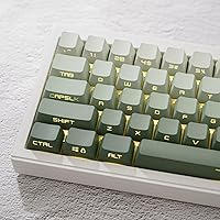 134 Keys Side Printed Keycaps Doubleshot PBT Shine Throung Keycaps Set OEM Profile Fit for 61/64/87/104/108 Cherry Mx Switches Mechanical Keyboard
