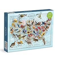 Wendy Gold State Birds 1000 Piece Puzzle from Galison - Vibrantly Illustrated Birds of The US, Featuring The Artwork of Wendy Gold, Thick and Sturdy Pieces, Fun and Challenging Family Activity