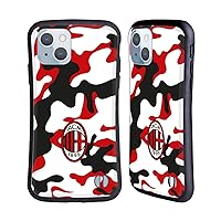 Officially Licensed AC Milan Camouflage Crest Patterns Hybrid Case Compatible with Apple iPhone 14