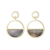 Anti-allergic Silver/Gold/Rose Gold Palted Ring with Shell Dangle Drop Earrings Fashion Earrings for Women/Girls Jewelry to Friend’s Gift